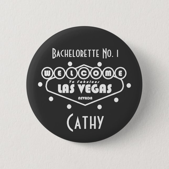 Bachelorette No. 1 Las Vegas Button Knapp (Framsida)