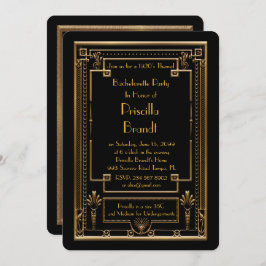 Bachelorette Parinbjudan, underbarare Gatsby, svar Inbjudningar