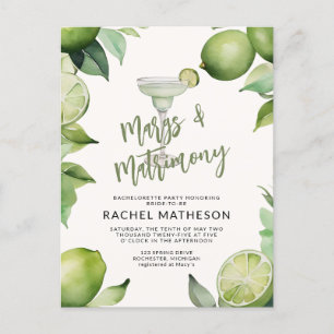 Bachelorette Parmargs och matrimony Vykort
