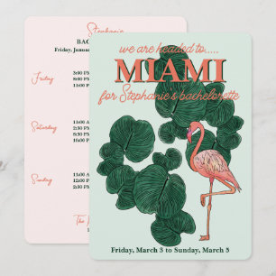 Bachelorette-partiet i Miami Inbjudningar
