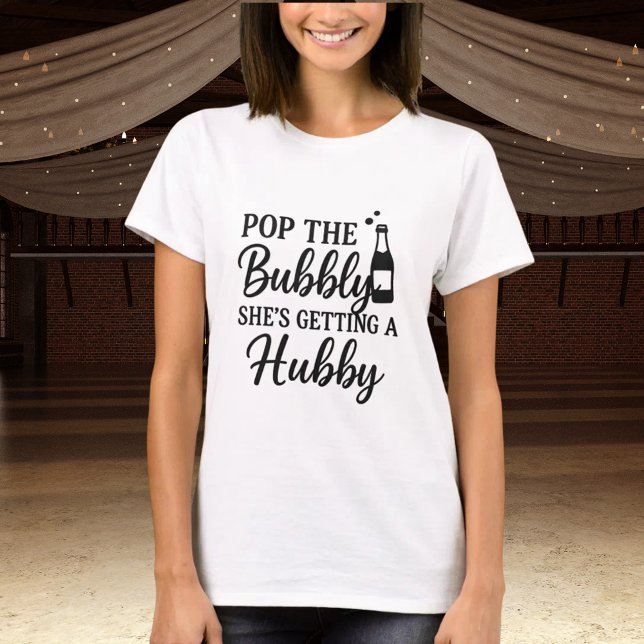 Bachelorette-partiet stoppar bubblan t shirt (Skapare uppladdad)