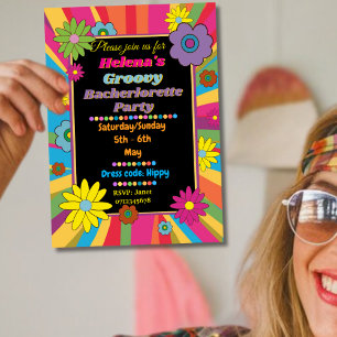 Bachelorette-partiets flickor helg Bröllop plan Inbjudningar