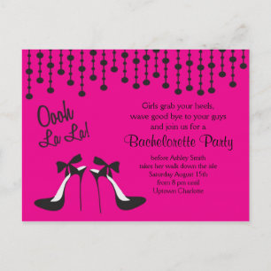 Bachelorette-partikaporion Party / Girls Night Out Inbjudan Vykort
