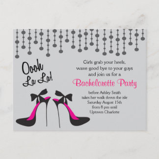 Bachelorette-partikaporion Party / Girls Night Out Inbjudan Vykort