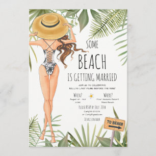 Bachelorette Party Beach Helg Itinerary Inbjudningar