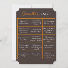 Bachelorette Party Bingo Game | Roligtens Möhippa Inbjudningar