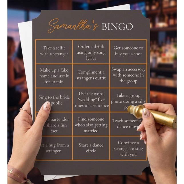 Bachelorette Party Bingo Game | Roligtens Möhippa Inbjudningar (Skapare uppladdad)