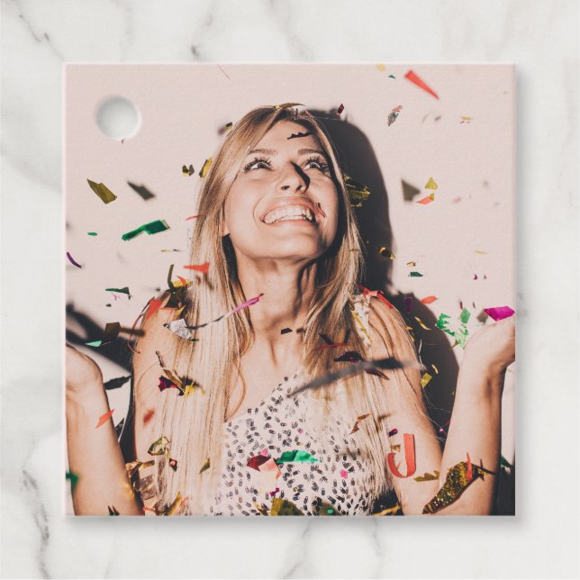 Bachelorette Party Bride Ansikte Photo Gåvor Etiketter (Framsida)