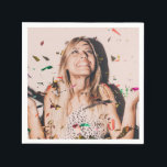 Bachelorette Party Bride Ansikte Photo Pappersservett<br><div class="desc">Ge lite extra roligt och flluft till din bachelorette-fest med den här snyggten och unika servetter!</div>