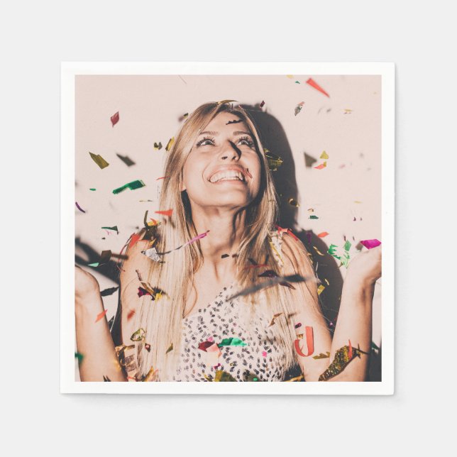 Bachelorette Party Bride Ansikte Photo Pappersservett (Framsidan)