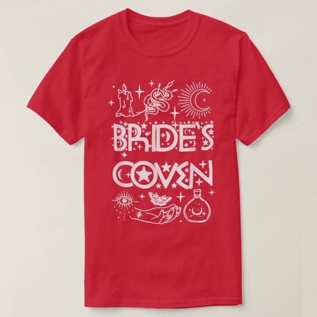 Bachelorette Party Bride & Bridesmaids Witch Bride T Shirt (Design framsida)