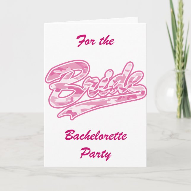 Bachelorette Party/Bride Inbjudan (Framsida)