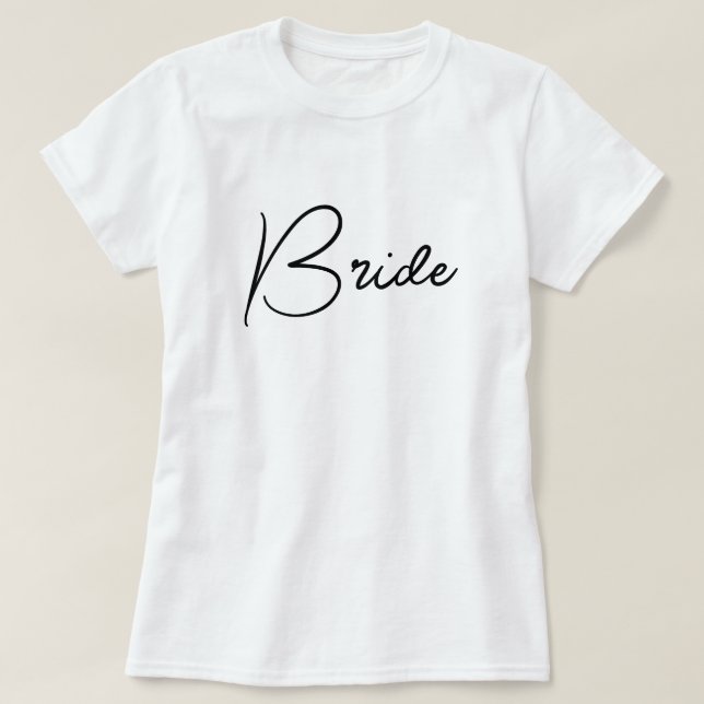 Bachelorette Party Bride T Shirt (Design framsida)