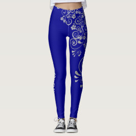 Bachelorette Party Bride to be Blue Leggings