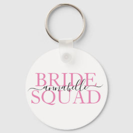 Bachelorette Party Bridesmaid Bride Squad Nyckelring