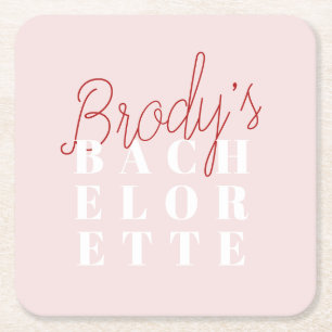 Bachelorette Party - Brody Underlägg Papper Kvadrat