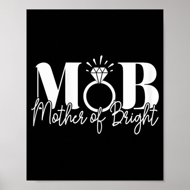 Bachelorette Party Bröllop Mamma Budens mamma Poster (Framsidan)