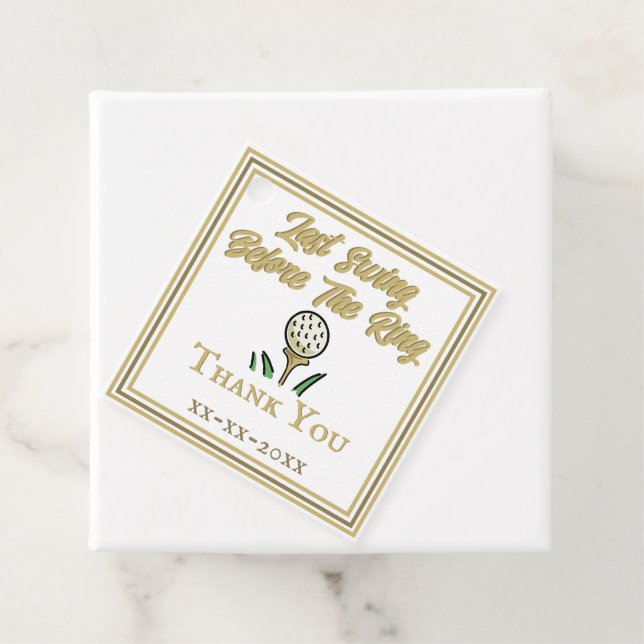 Bachelorette Party, Bröllopsfest White Guld Gåvor Etiketter (På plats)