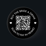 Bachelorette Party Buy A Drink QR Code Knapp<br><div class="desc">Köp brickan för QR-anpassningsbarna för dryck, denna enkla och moderna svarta och vita fyrkantiga kodbricka är perfekt för din möhippa eller din bachelorette-fest. Med ett modernt och klassiskt utseende får du dina party-märken att skina. Hämta vem du än träffar, köpa en drink eller hämnd genom att helt enkelt skanna Qur-koden....</div>