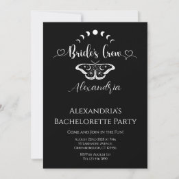 Bachelorette Party celestial gothic Inbjudningar