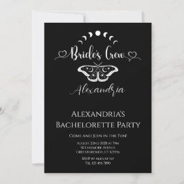 Bachelorette Party celestial gothic Inbjudningar