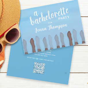 Bachelorette Party Cute Spa Helg Inbjudningar