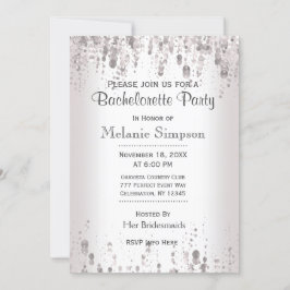 Bachelorette Party | Diskret Silver Inbjudningar
