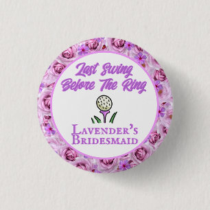 Bachelorette Party eller Möhippa Golf Lavender Knapp