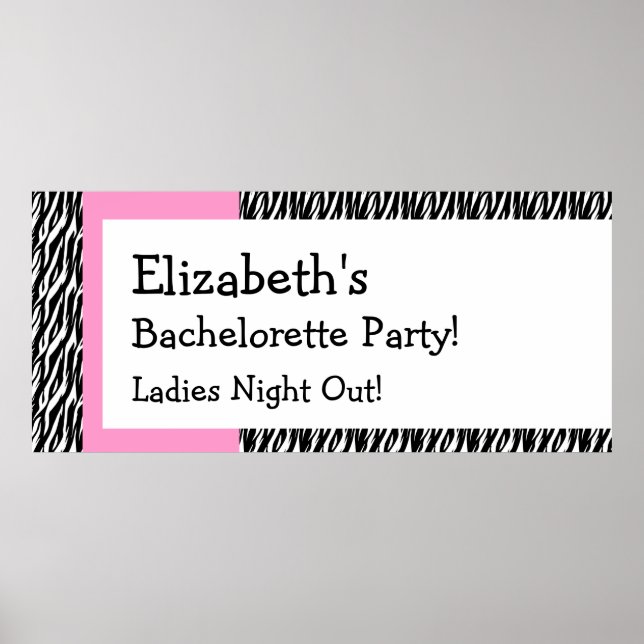 Bachelorette Party Firande Banner V01 Poster (Framsidan)