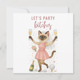 Bachelorette Party for Cat Lovers Inbjudningar