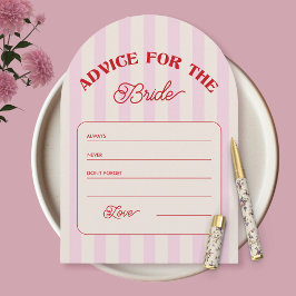 Bachelorette Party Games Advice for the Bride Inbjudningar