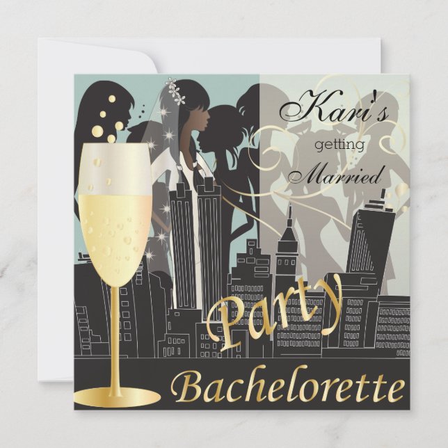 Bachelorette Party Girls night Out - Paloma Blue Inbjudningar (Framsida)