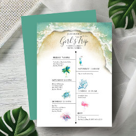 Bachelorette Party Girls Resa Tropical Itinerary