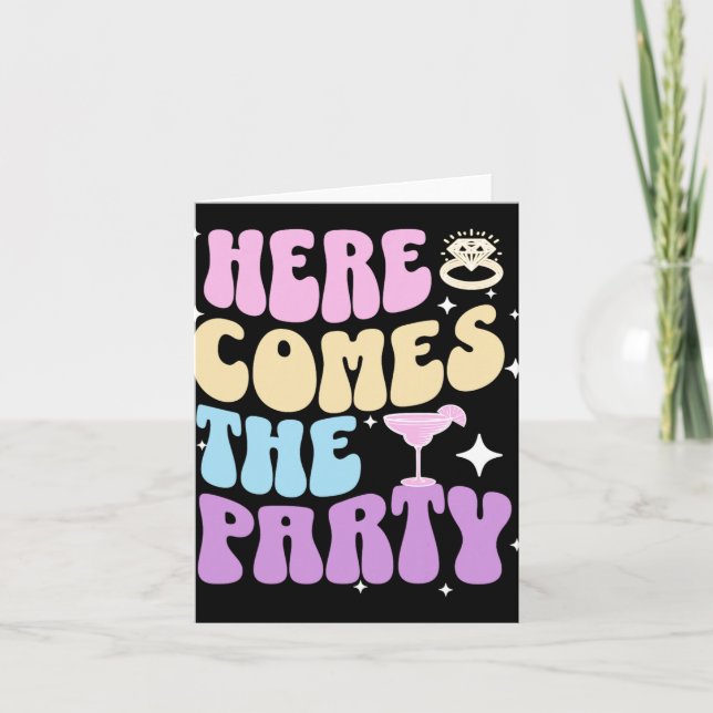 Bachelorette Party här kommer hit, Bride Brid i Pa Kort (Framsida)