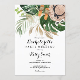 Bachelorette Party Helg Getaway Itinerary Inbjudningar