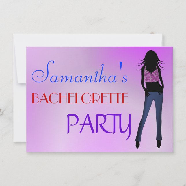Bachelorette Party/Hens Nattinbjudan Inbjudningar (Framsida)