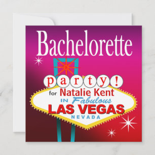 Bachelorette Party i Las Vegas Inbjudningar