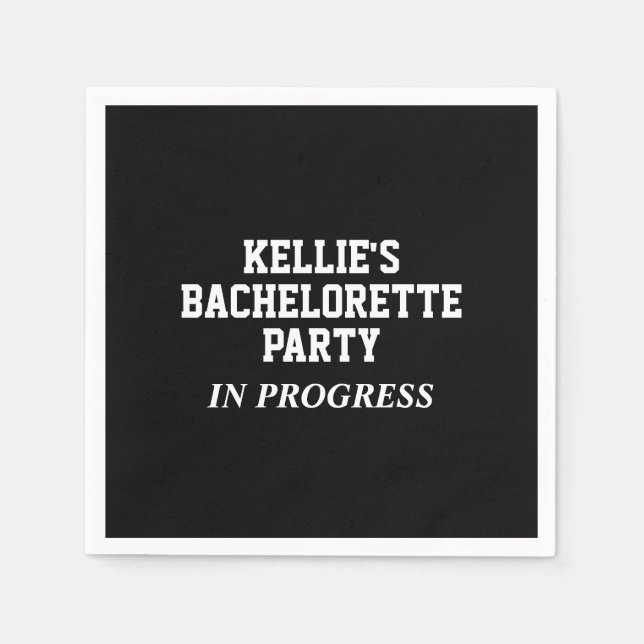 Bachelorette Party in Progress Napkins Pappersservett (Framsidan)