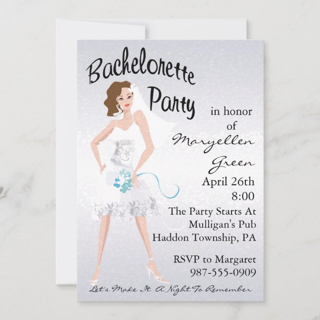 Bachelorette Party-inbjudan Inbjudningar (Framsida)