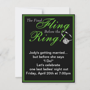 Bachelorette Party-inbjudan Inbjudningar