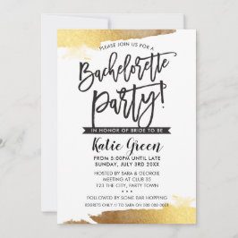 BACHELORETTE PARTY INBJUDAN modern luxe giltighet