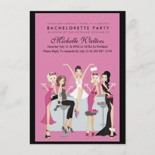 Bachelorette party inbjudningar