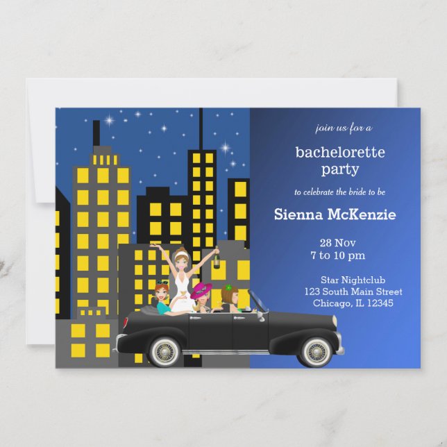 Bachelorette Party Inbjudningar (Framsida)