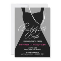 Bachelorette Party-inbjudningar, Little Black Dres