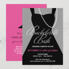 Bachelorette Party-inbjudningar, Little Black Dres Inbjudningar