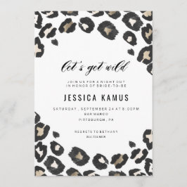BACHELORETTE PARTY INVITATION // LEOPARD PRINT INBJUDNINGAR
