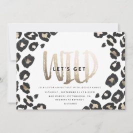 BACHELORETTE PARTY INVITATION // LEOPARD PRINT INBJUDNINGAR