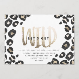 BACHELORETTE PARTY INVITATION // LEOPARD PRINT INBJUDNINGAR