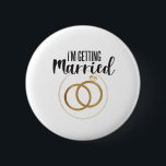 Bachelorette Party, jag Gifta sig Button Knapp<br><div class="desc">En enkel utformning av bröllop ring med orden jag Gifta sig. Perfekt till bachelorettpartiet.</div>