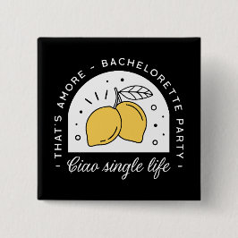 Bachelorette Party lemon Frukttema Black gult Knapp